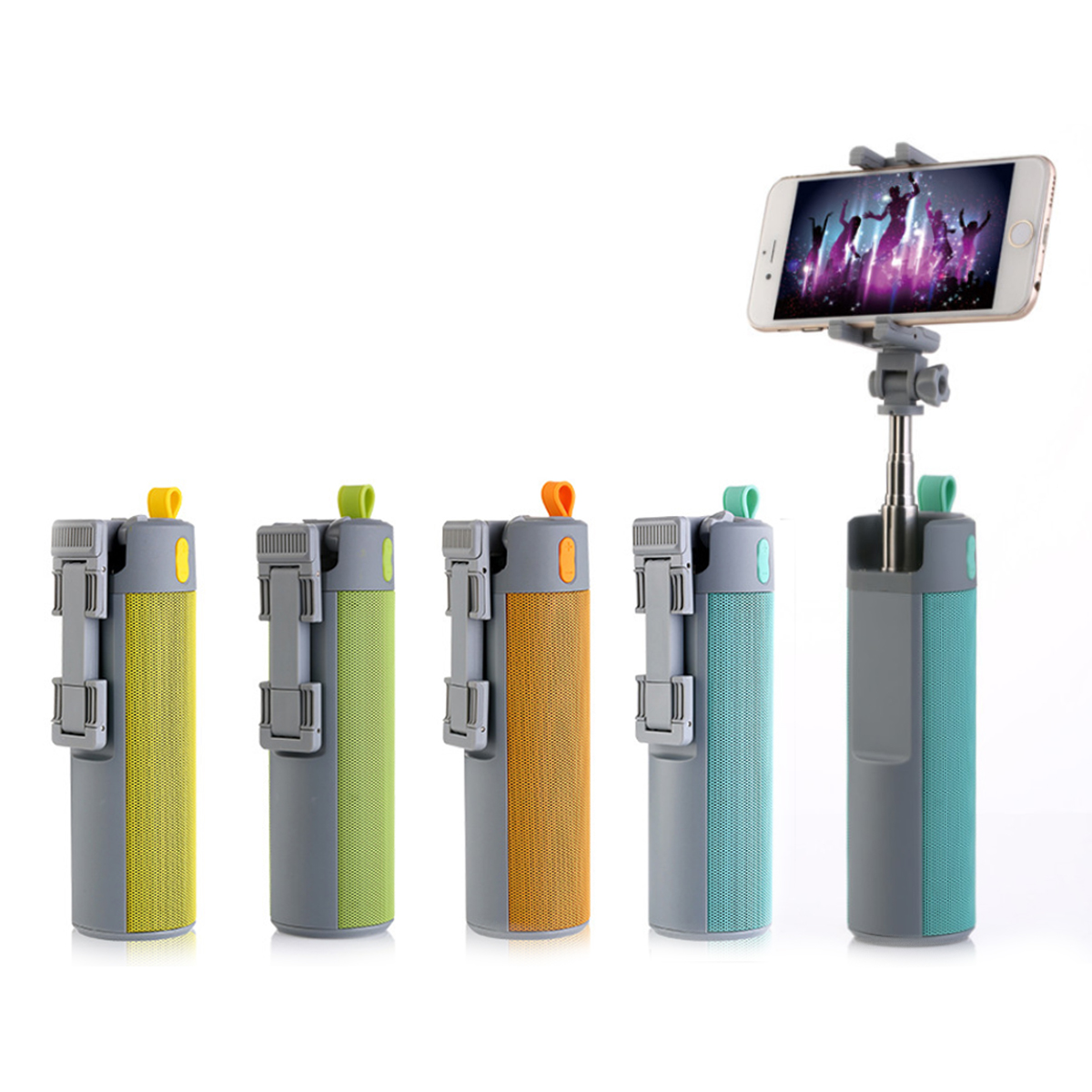 Portable Wireless Speaker with Selfie Stick